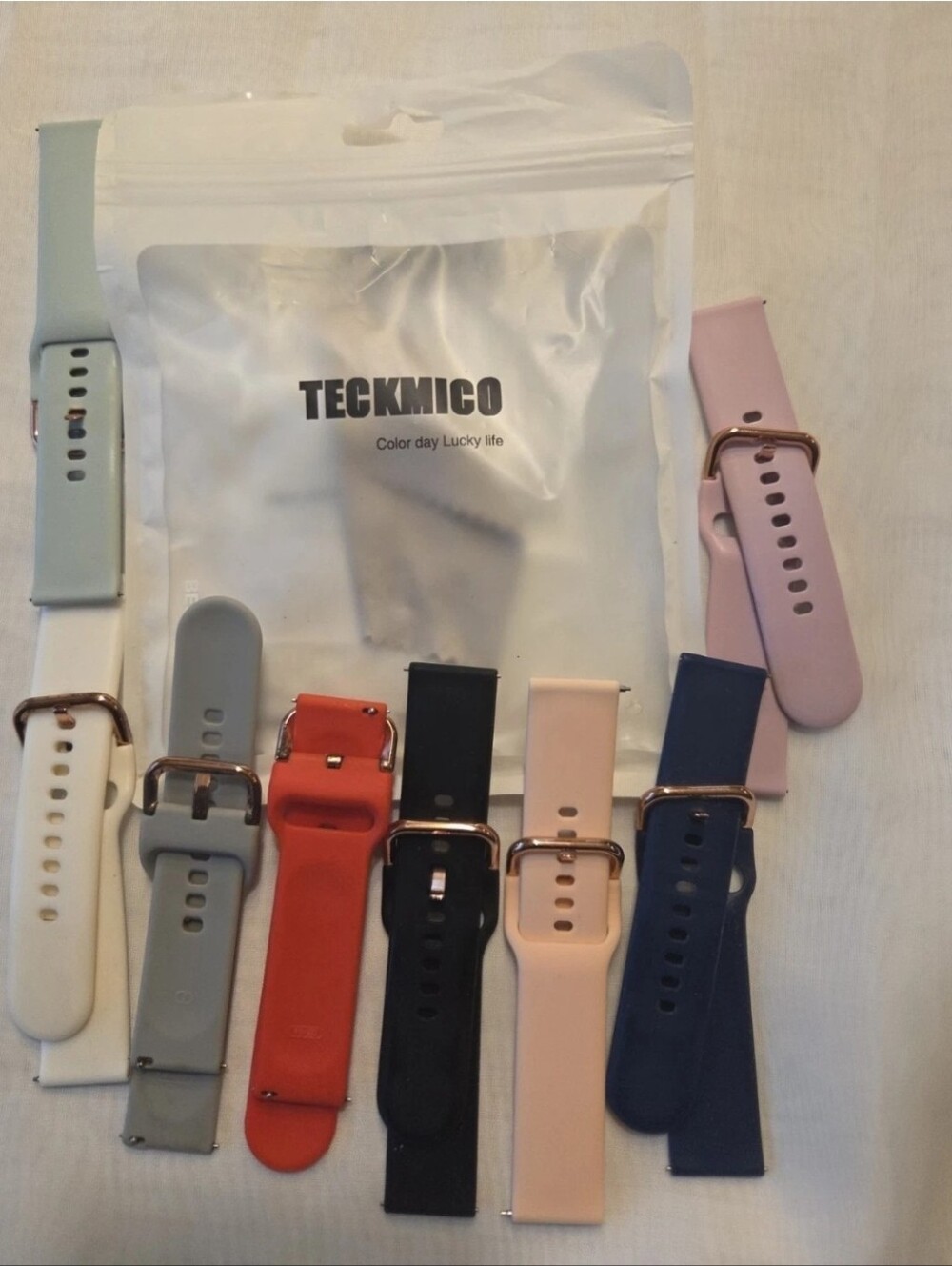 TECKMICO Silicone Watch Bands - Multi Color Set